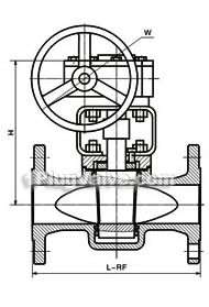 ANSI sleeve soft-sealed plug valve constructral diagram(pic3)