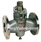 X43W-1.0C Flange-connection two-way cast steel plug valve