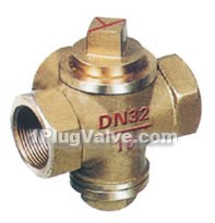 X16W-1.0T Internal thread three-way all-copper plug valves