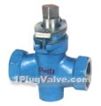 X13W-1.0P Internal thread two-way stainless steel plug valve