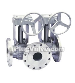 Single(double) flush plug valves