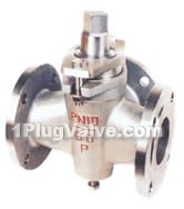 X44W-1.0P/R T-model three-way stainless steel plug valves