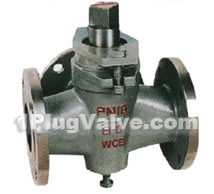 X44W-1.0C T-model three-way cast steel plug valve